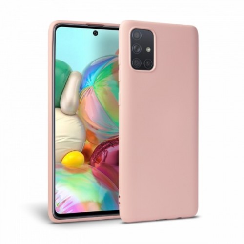 Oem Θήκη Σιλικόνης Matt Για Samsung Galaxy Note 10 Lite / A81 Απαλό Ροζ