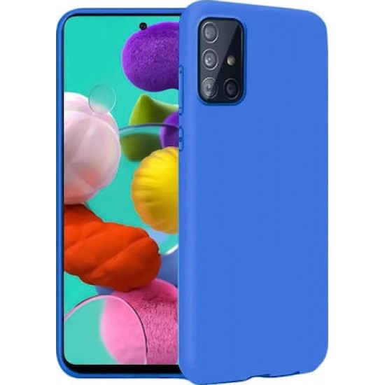 Oem Θήκη Σιλικόνης Matt Για Samsung Galaxy A02s Μπλε