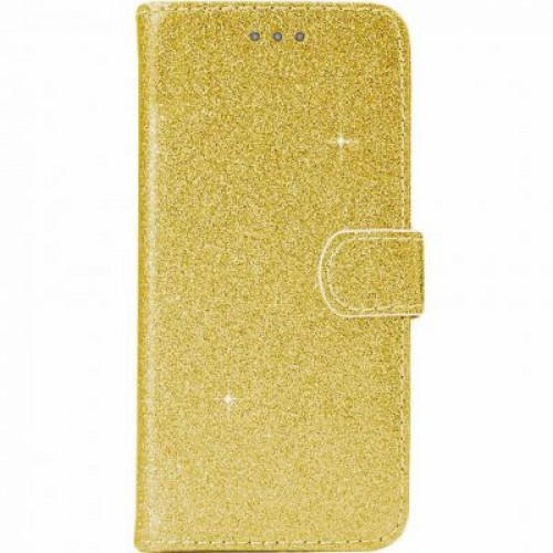Θήκη Βιβλίο Χρυσόσκονη Για Huawei P30 Lite Χρυσό