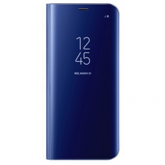 Oem Θήκη Clear View Cover Για Huawei Y5P 2020 Μπλε
