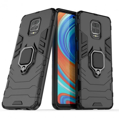Ring Armor Case Xiaomi Redmi Note 9 5G / Note 9T Μαύρο