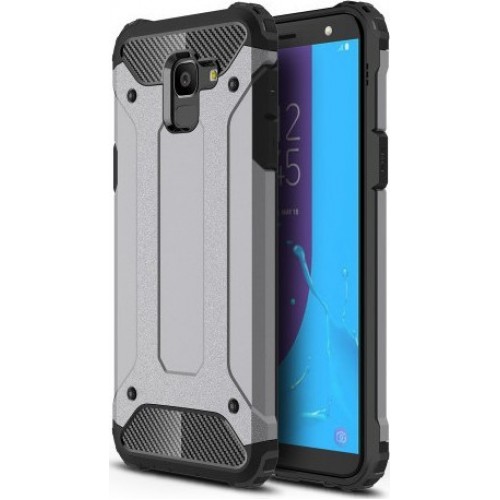 FORCELL ΘΗΚΗ ARMOR BACK COVER ΓΙΑ SAMSUNG GALAXY J6 2018 ΓΚΡΙ