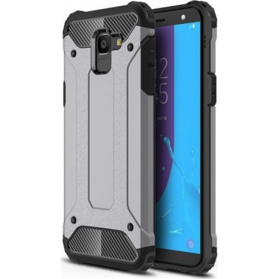 FORCELL ΘΗΚΗ ARMOR BACK COVER ΓΙΑ SAMSUNG GALAXY J6 2018 ΓΚΡΙ