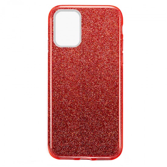 Glitter Case Shining Cover Για Samsung Galaxy A02S Κόκκινη